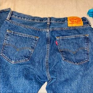 Levi’s 501 button fly straight leg jeans